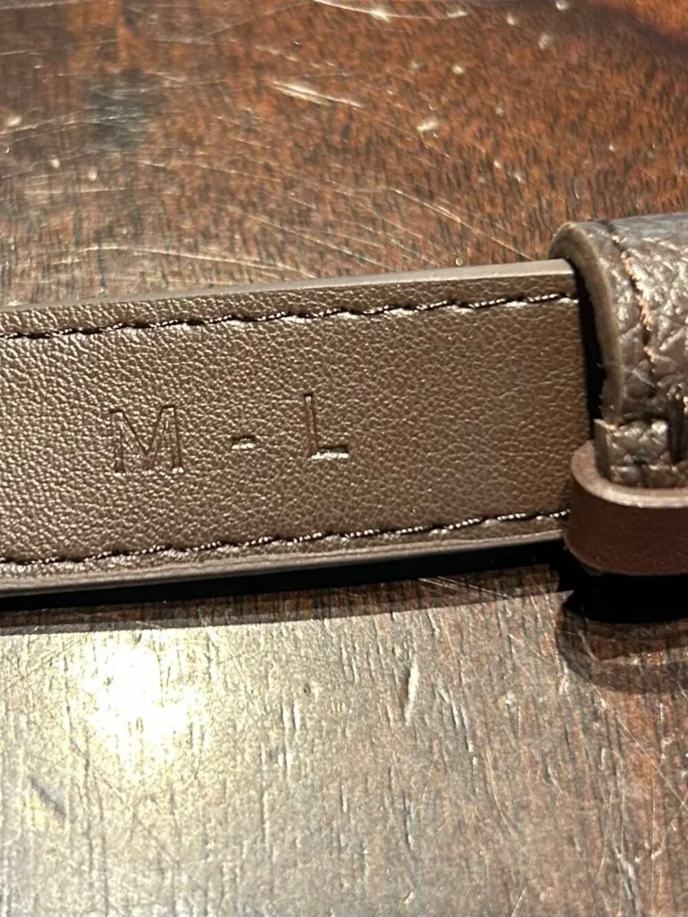 Womens De Rococo Dr Brown Signature Buckle Leather Pinhole Waist Belt M - L